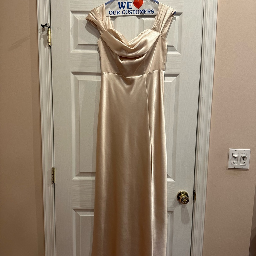 Birdy Grey Strapless Cream Gown
